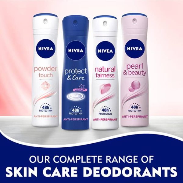 بسته دو عددی اسپری ضد تعریق زنانه نیوا Nivea صورتی مدل Pearl beauty حجم 150 میلی لیتر - Image 6