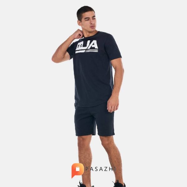 شلوارک ورزشی مردانه مدل UA Rival Fleece برند Under Armour مشکی - Image 2