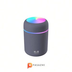 رطوبت ساز هوای USB 300 میلی لیتری H2o با نور LED، بخار التراسونیک و پخش کننده عطر