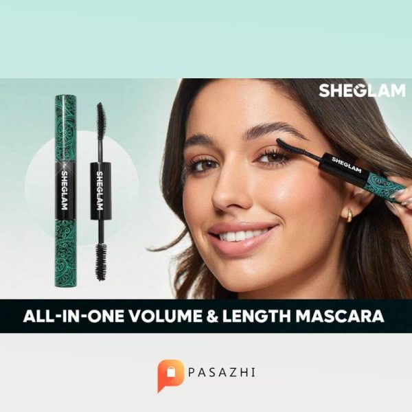 ریمل ضد آب دو سر بلند کننده و حجم دهنده شیگلم SHEGLAM مدل Waterproof mascara - Image 8