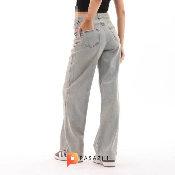 شلوار جین بگ DENİKK مدل Unisex خاکستری - Image 7