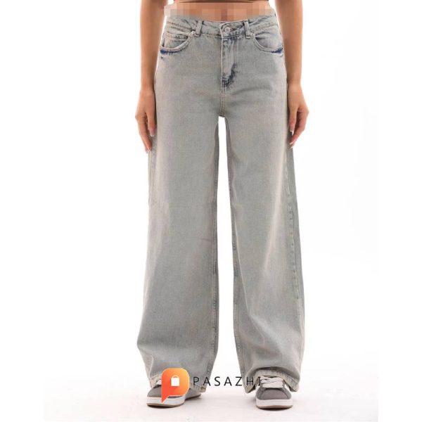 شلوار جین بگ DENİKK مدل Unisex خاکستری - Image 8
