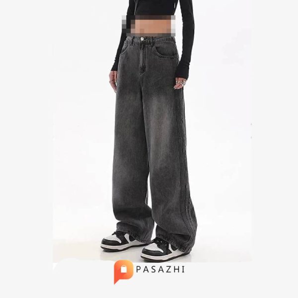 شلوار جین بگ زنانه ramcy Pofidi Vintage مدل Washable Design - Image 2