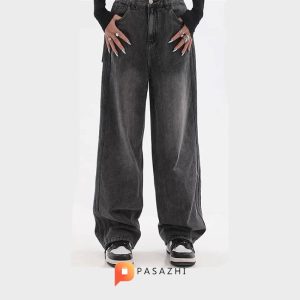 شلوار جین بگ زنانه ramcy Pofidi Vintage مدل Washable Design