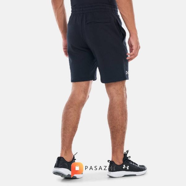 شلوارک ورزشی مردانه مدل UA Rival Fleece برند Under Armour مشکی - Image 3