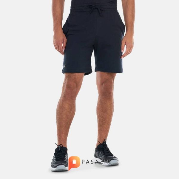 شلوارک ورزشی مردانه مدل UA Rival Fleece برند Under Armour مشکی