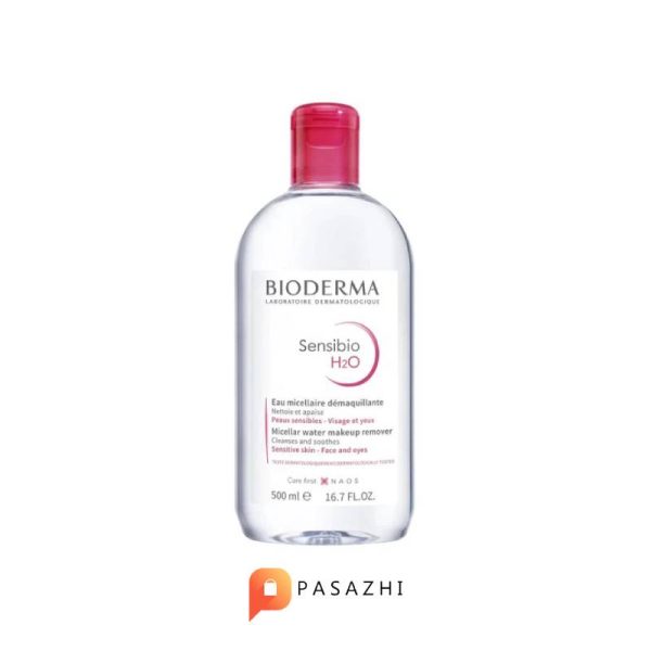 محلول پاک کننده آرایش بایودرما Bioderma مدل Sensibio H2O حجم 500 میلی لیتر