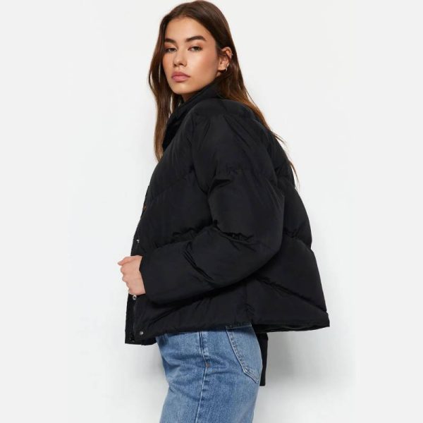 کاپشن پف دار ضدآب زنانه Trendyol Collection مشکی - Image 6