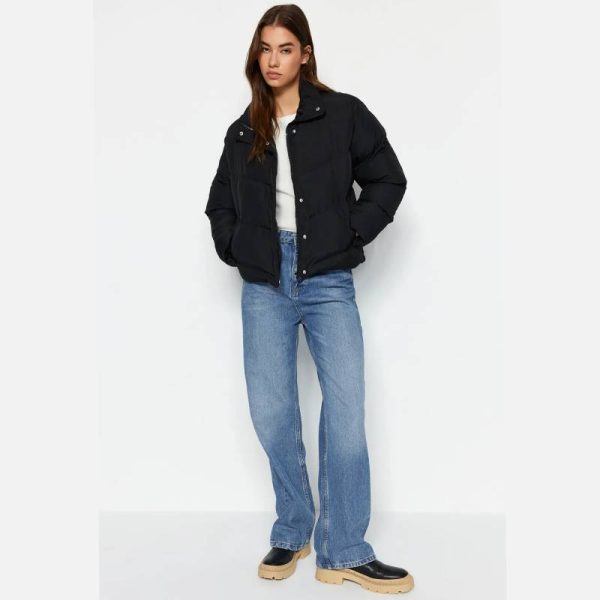 کاپشن پف دار ضدآب زنانه Trendyol Collection مشکی - Image 7