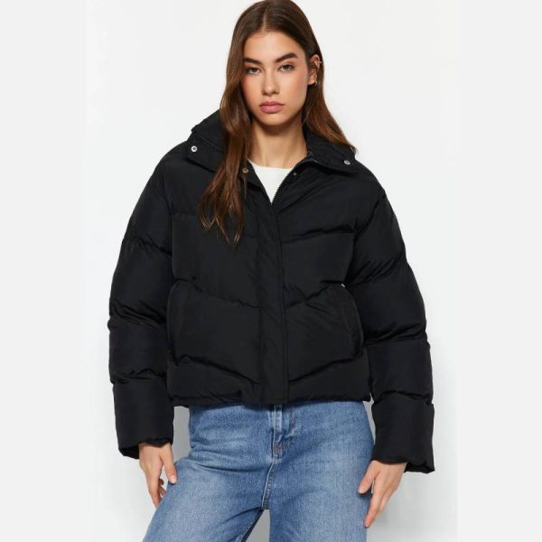 کاپشن پف دار ضدآب زنانه Trendyol Collection مشکی - Image 8