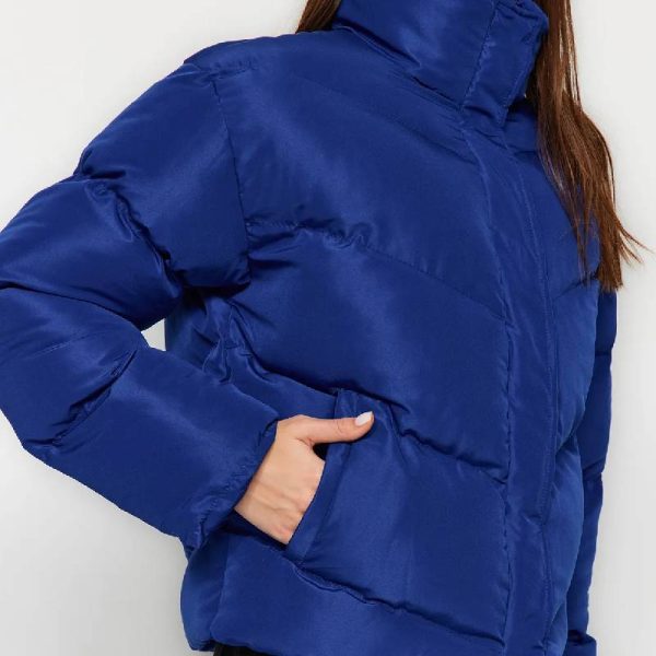 کاپشن پف دار ضدآب زنانه Trendyol Collection  آبی - Image 6