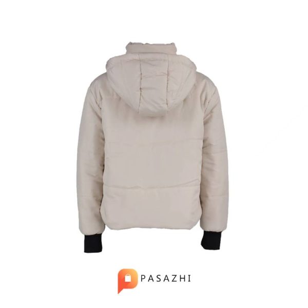کاپشن کلاهدار ضدآب زنانه Trendyol Collection کرمی - Image 7
