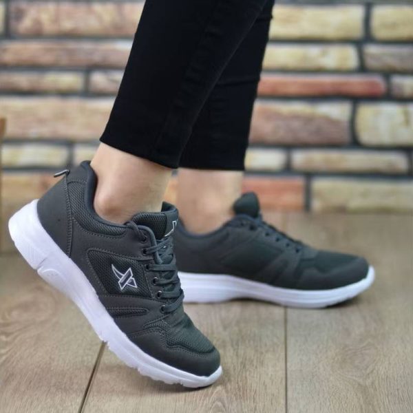 کفش کتانی  Unisex مدل Riccon طوسی سفید - Image 3