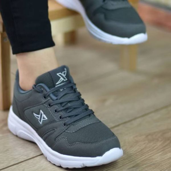 کفش کتانی  Unisex مدل Riccon طوسی سفید - Image 4