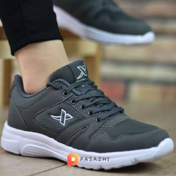 کفش کتانی  Unisex مدل Riccon طوسی سفید - Image 5