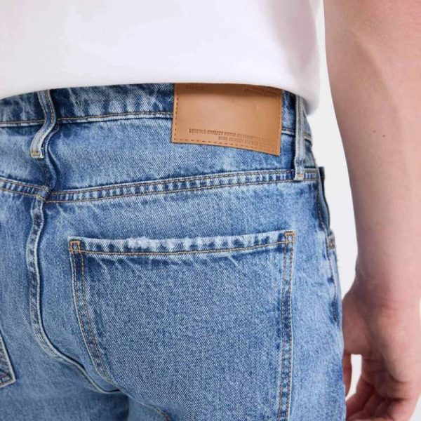شلوار جین زاپدار مردانه Defacto مدل Slim Fit 90's آبی - Image 4