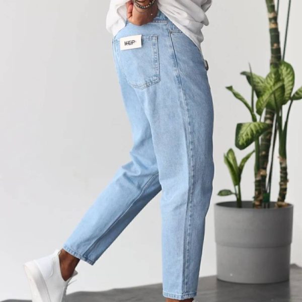 شلوار جین مردانه MADZEYMODA مدل Boyfriend آبی - Image 2