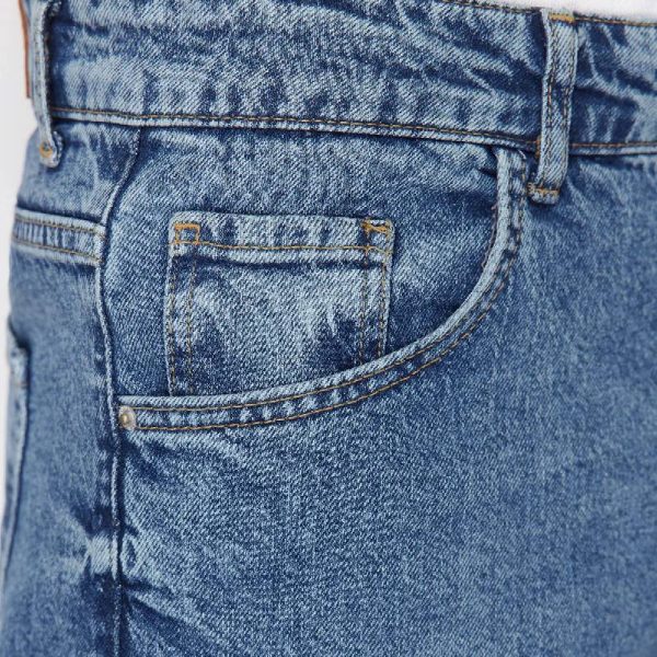 شلوار جین مردانه Trendyol Collection مدل Baggy Fit آبی تیره - Image 4