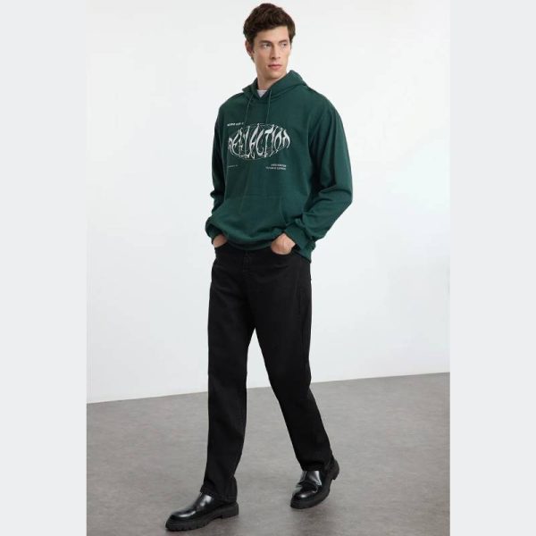 شلوار جین مردانه Trendyol Collection مدل Baggy Fit مشکی - Image 6