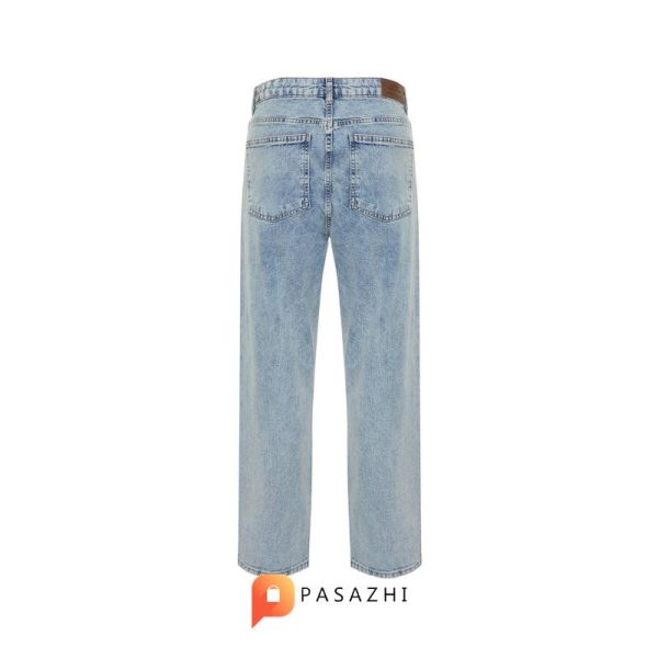 شلوار جین گشاد مردانه Trendyol Collection مدل Straight Fit آبی روشن - Image 2